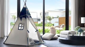 a teepee in a room