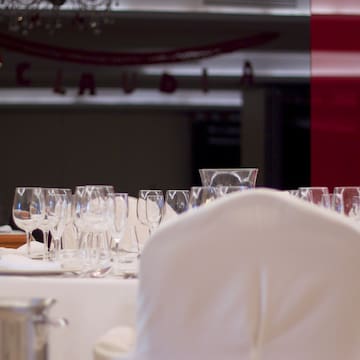 a table set for a party