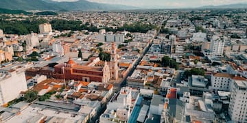 a city with many buildings and trees