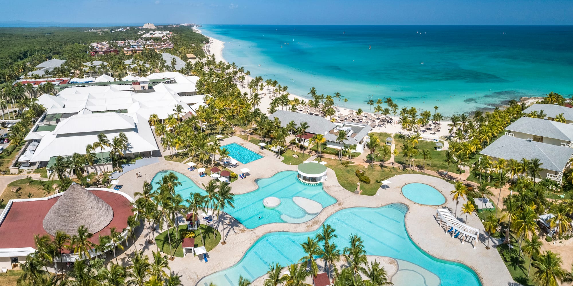 a swimming pool and a beach