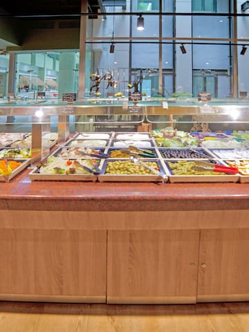 a food display in a store