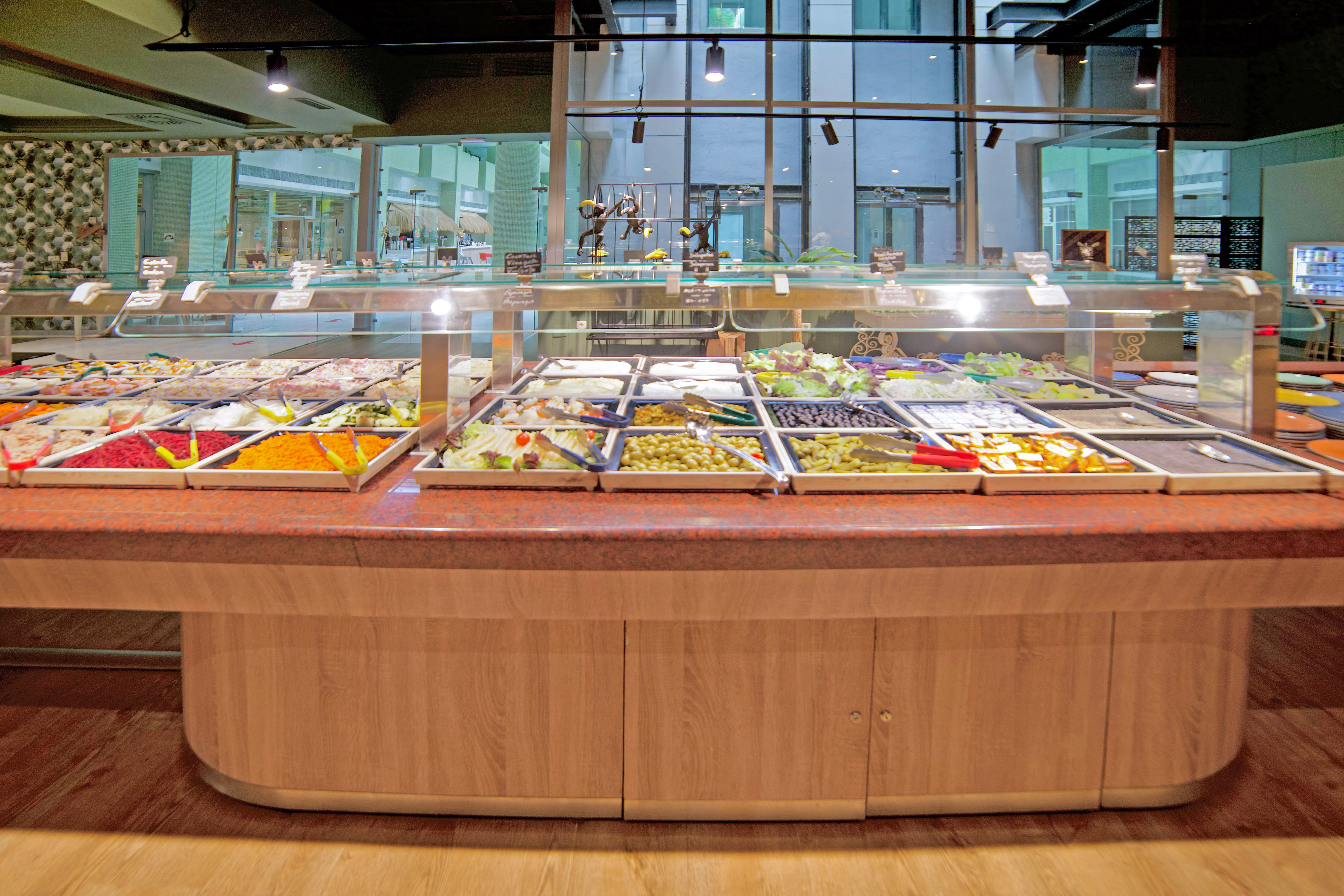 a food display in a store