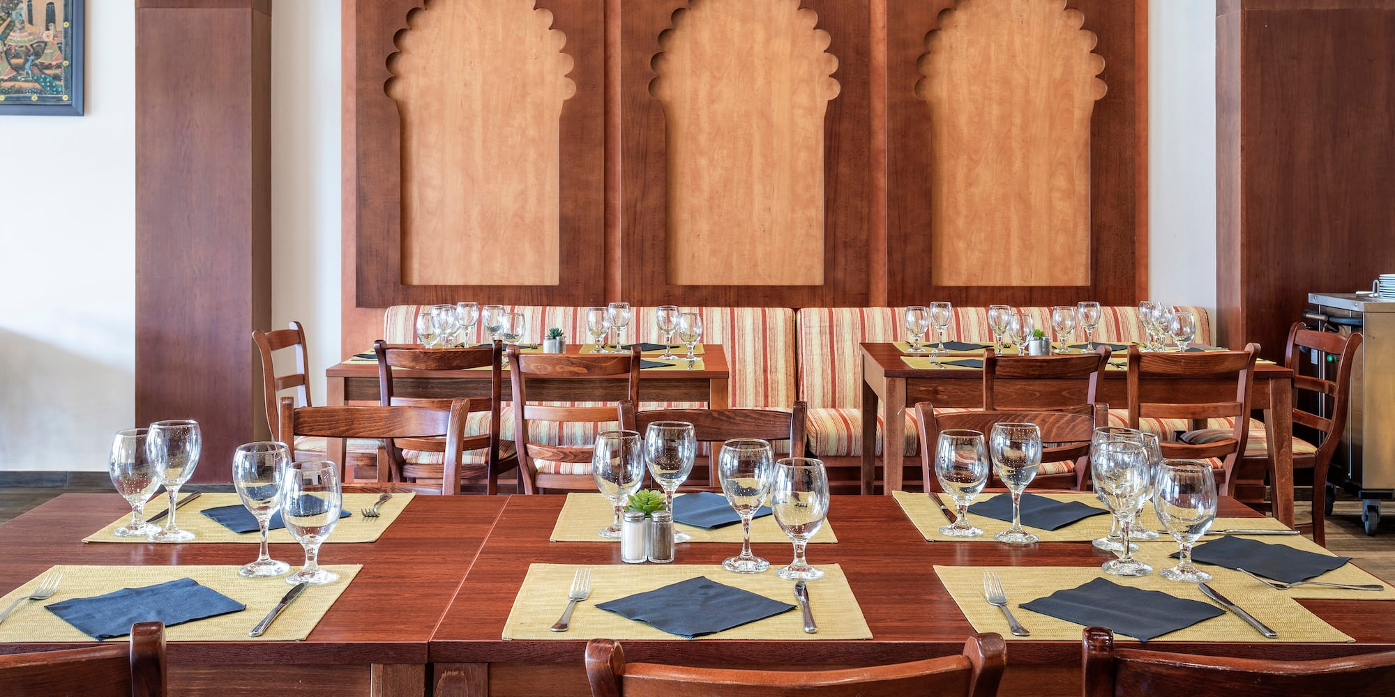 a table set for a meal