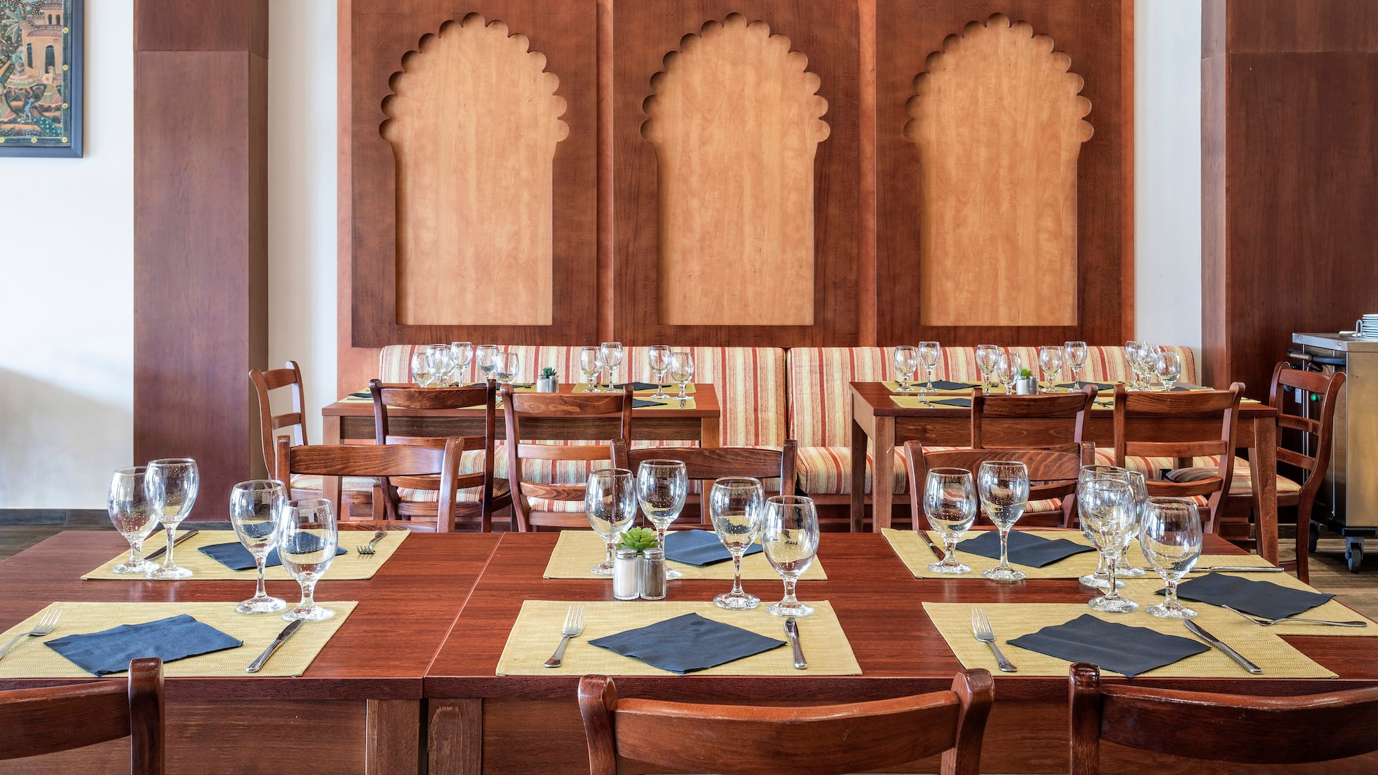 a table set for a meal