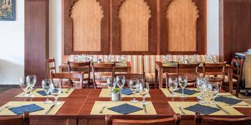 a table set for a meal