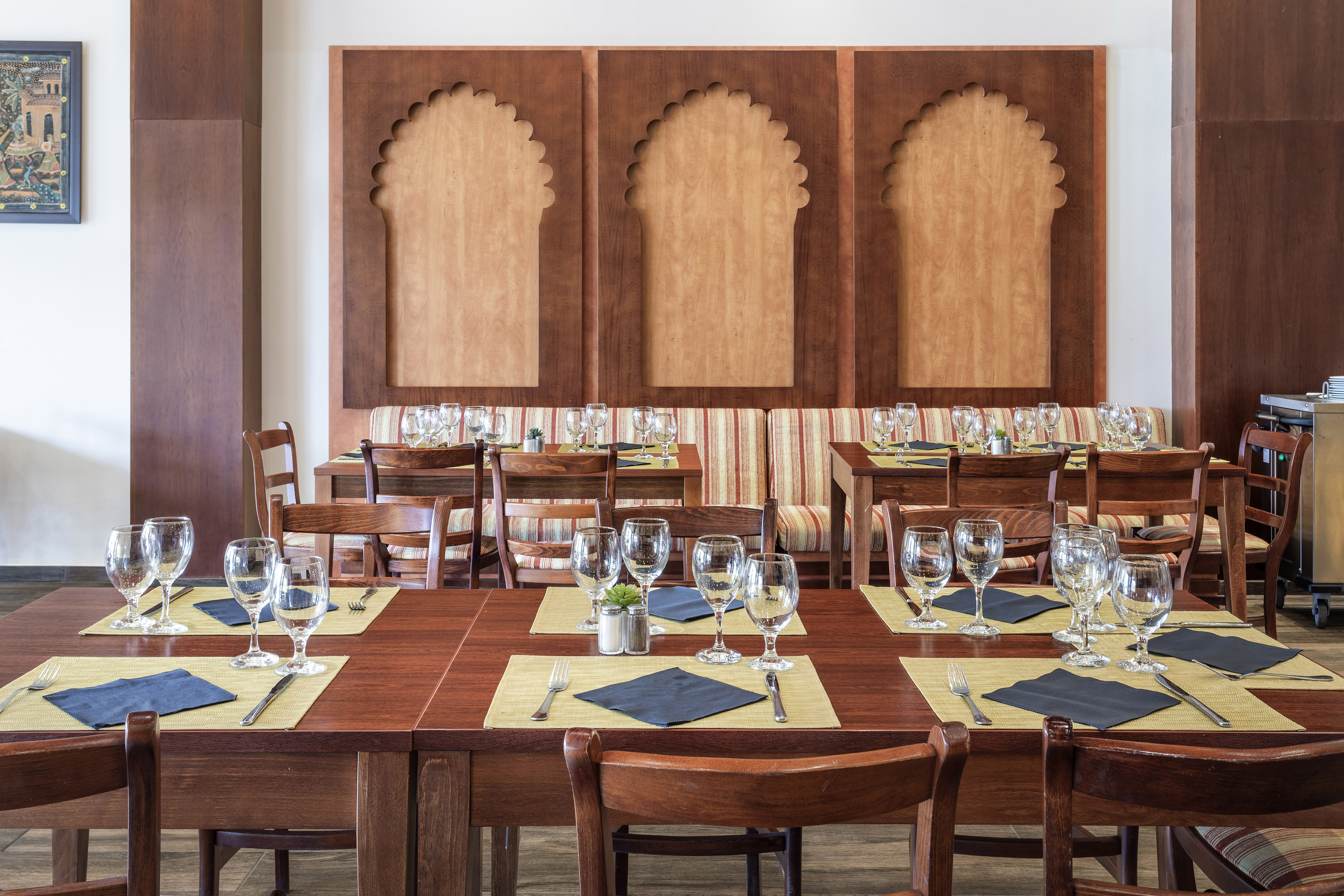 a table set for a meal