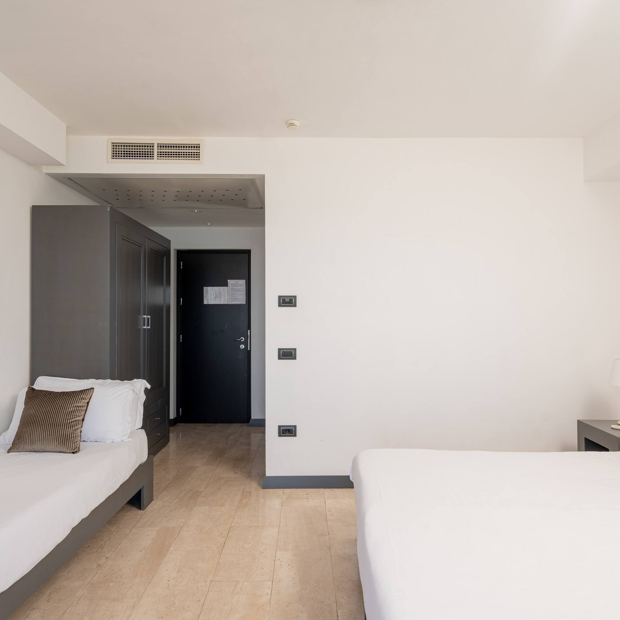 a room with two beds