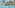 Tropical resort pool with water jets, palm trees, and distant mountains.