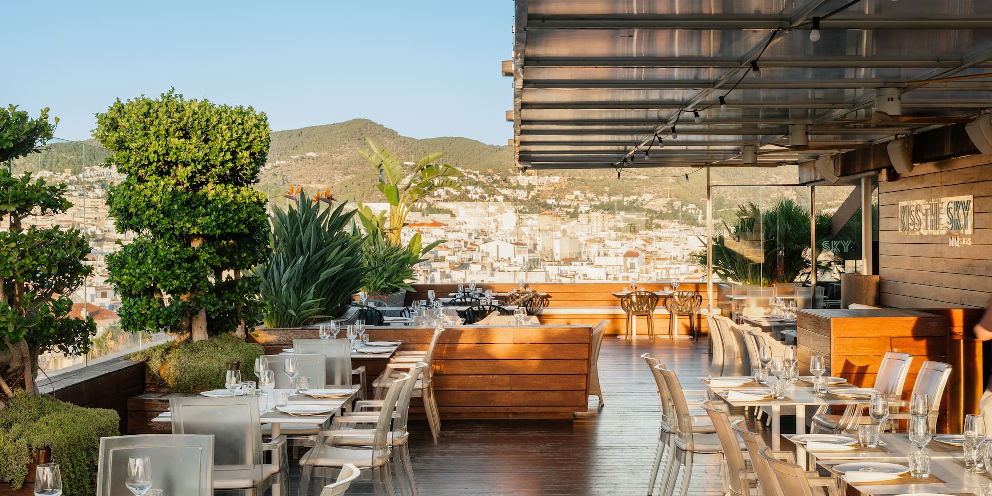 a restaurant with tables and chairs