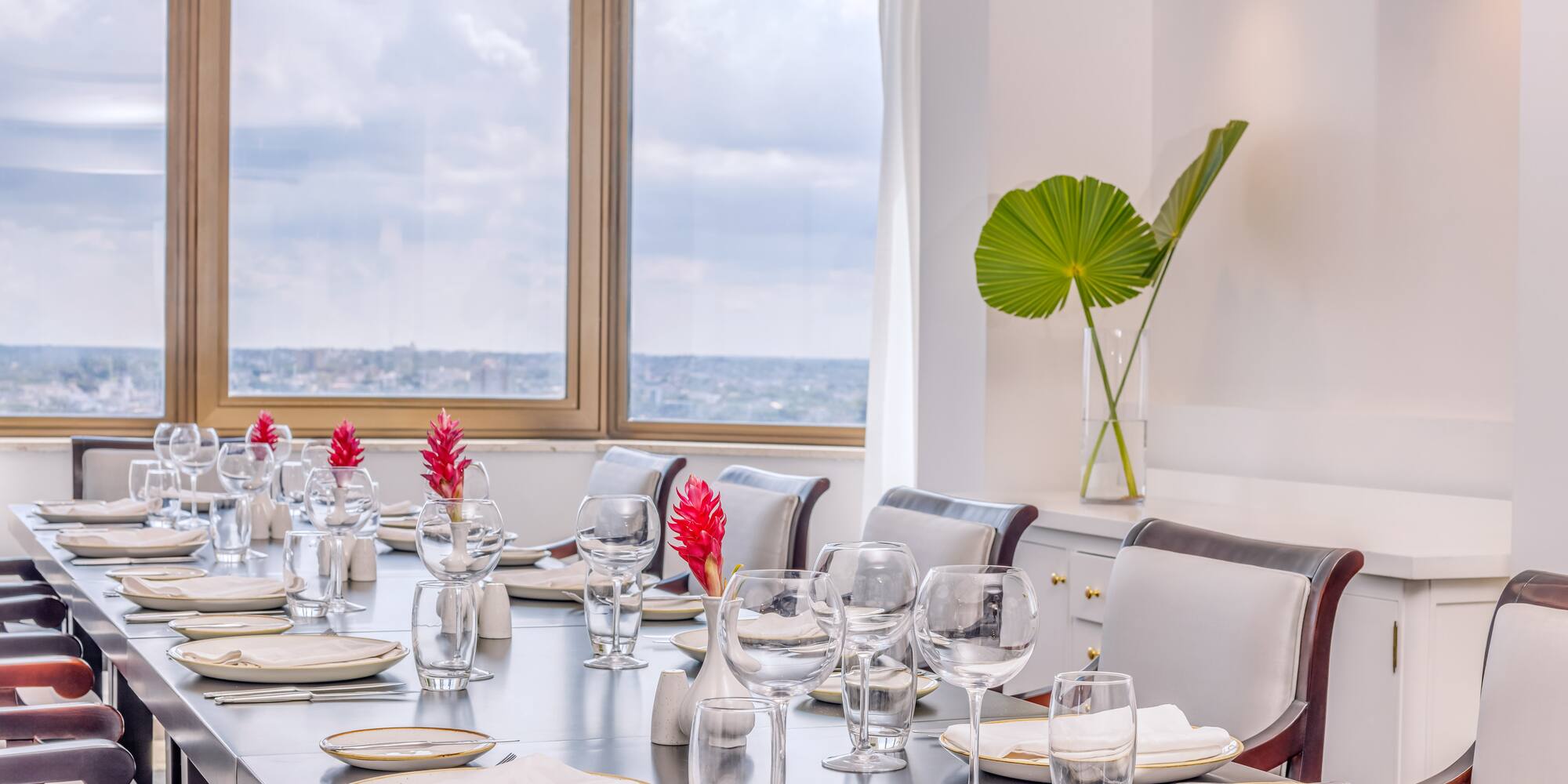 a table set for a dinner party