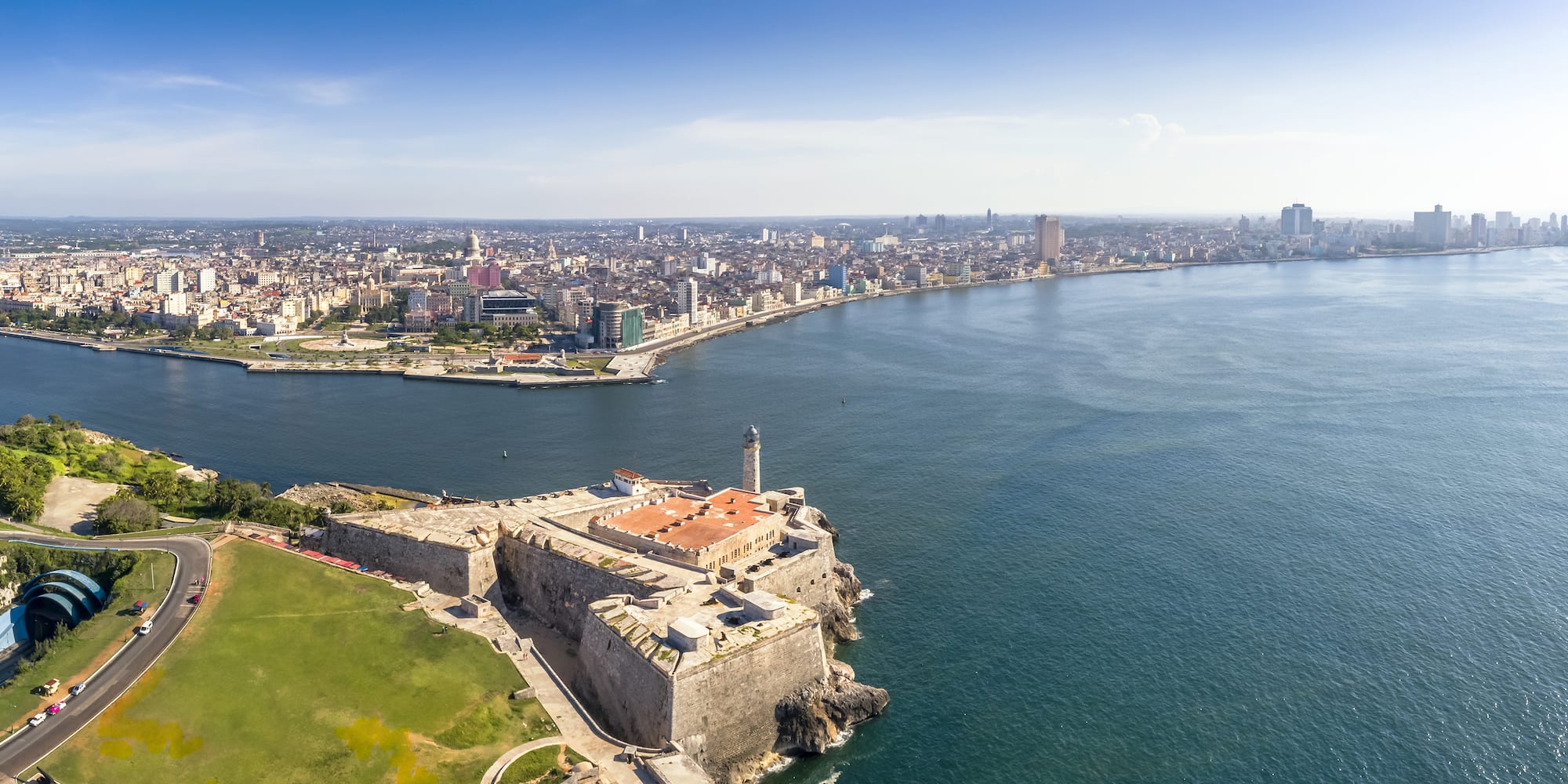 a city next to the water