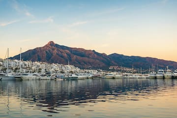 a body of water with boats in it