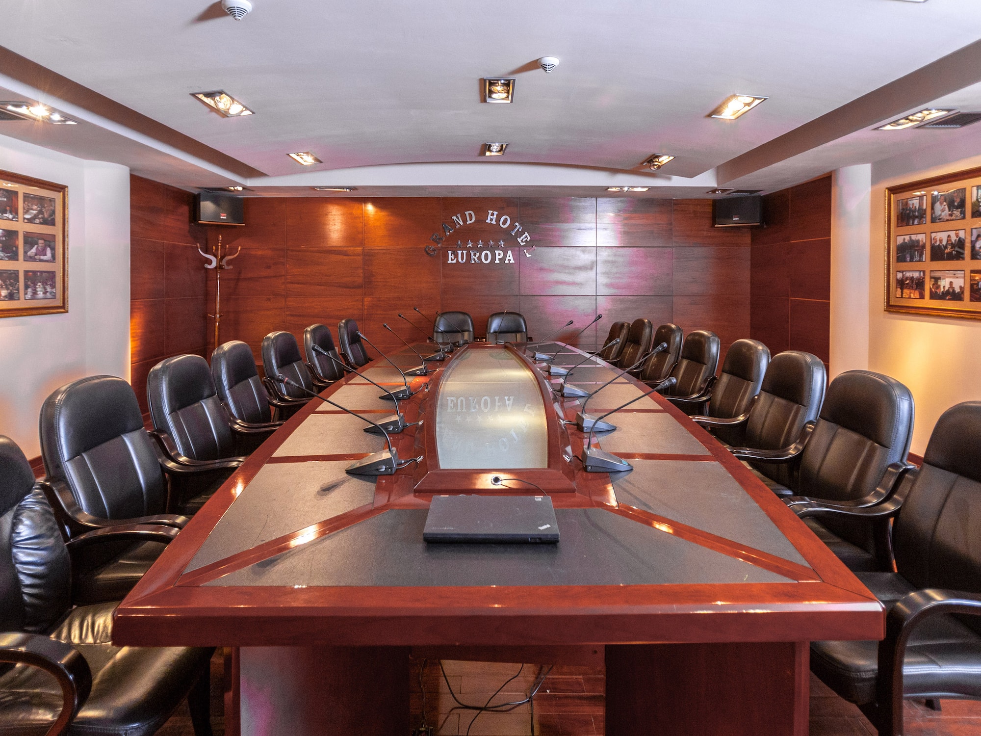 a conference room with chairs and a table