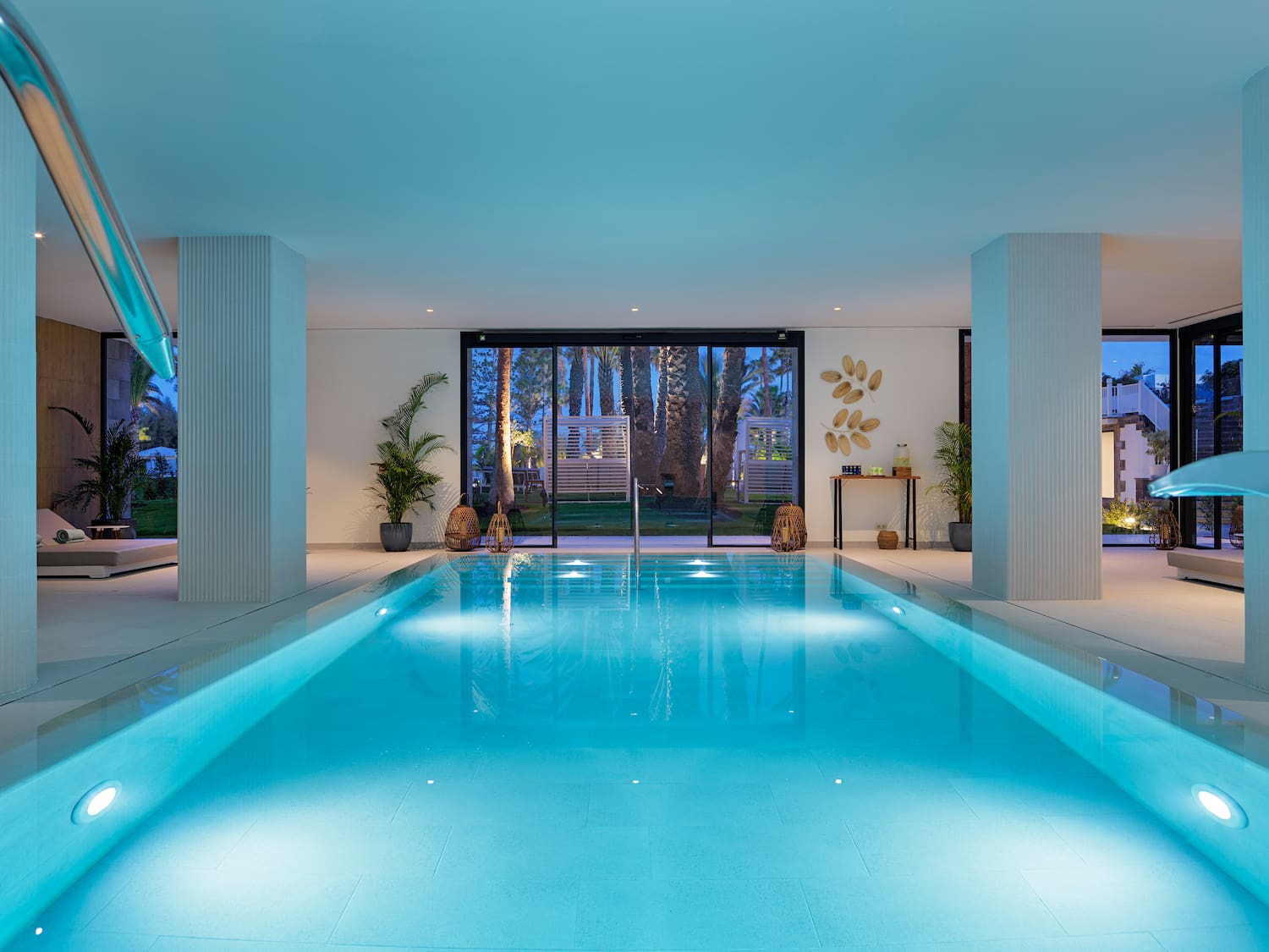 a indoor pool in a house