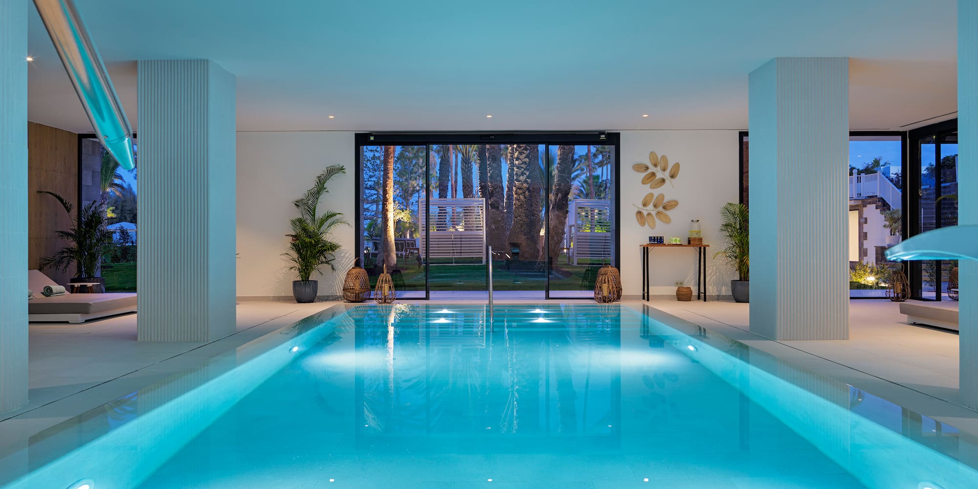 a indoor pool in a house