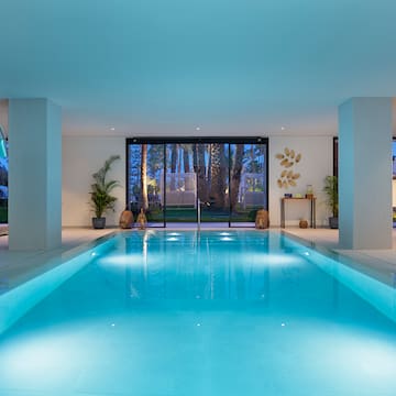 a indoor pool in a house
