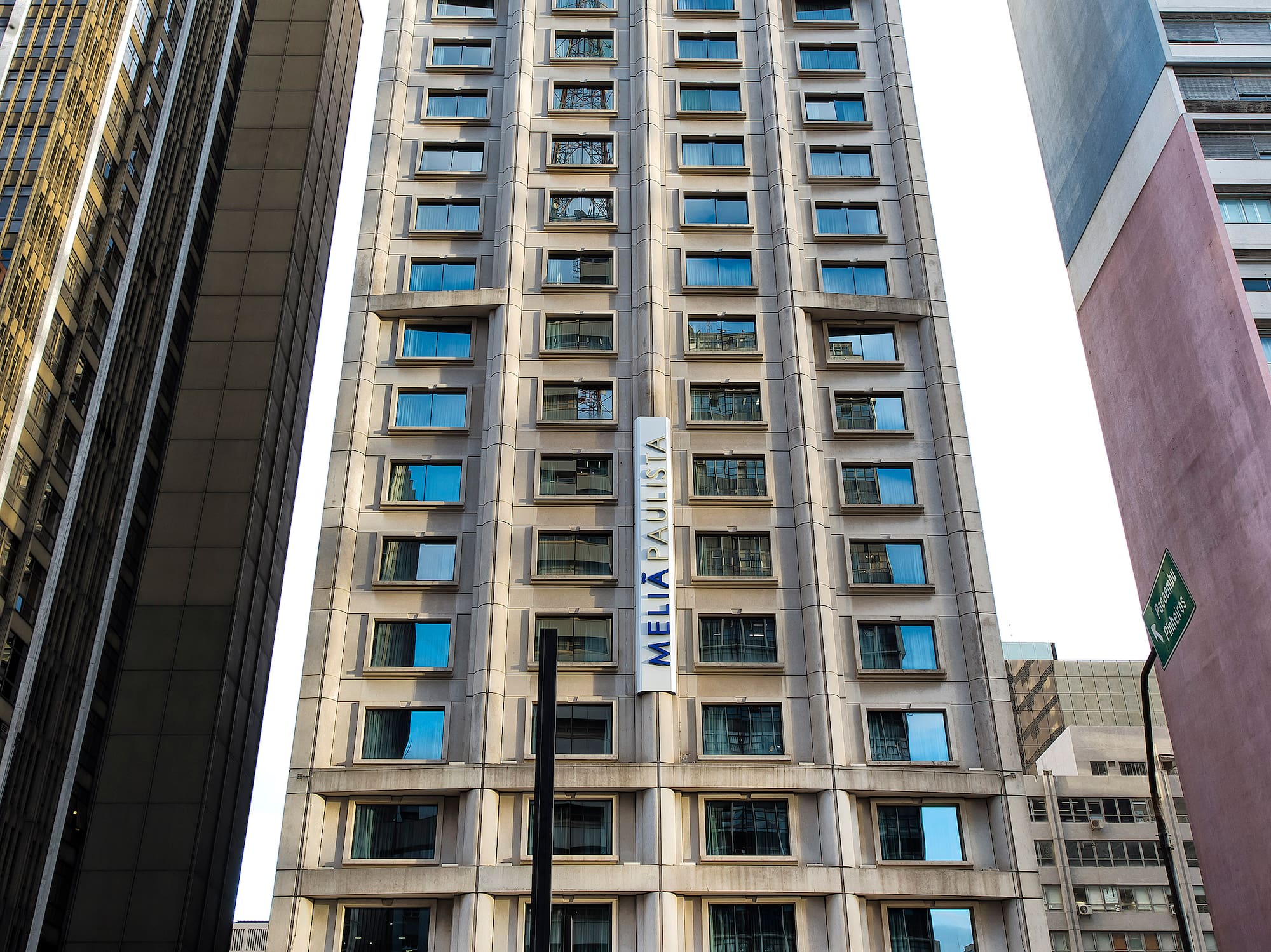 a tall building with many windows