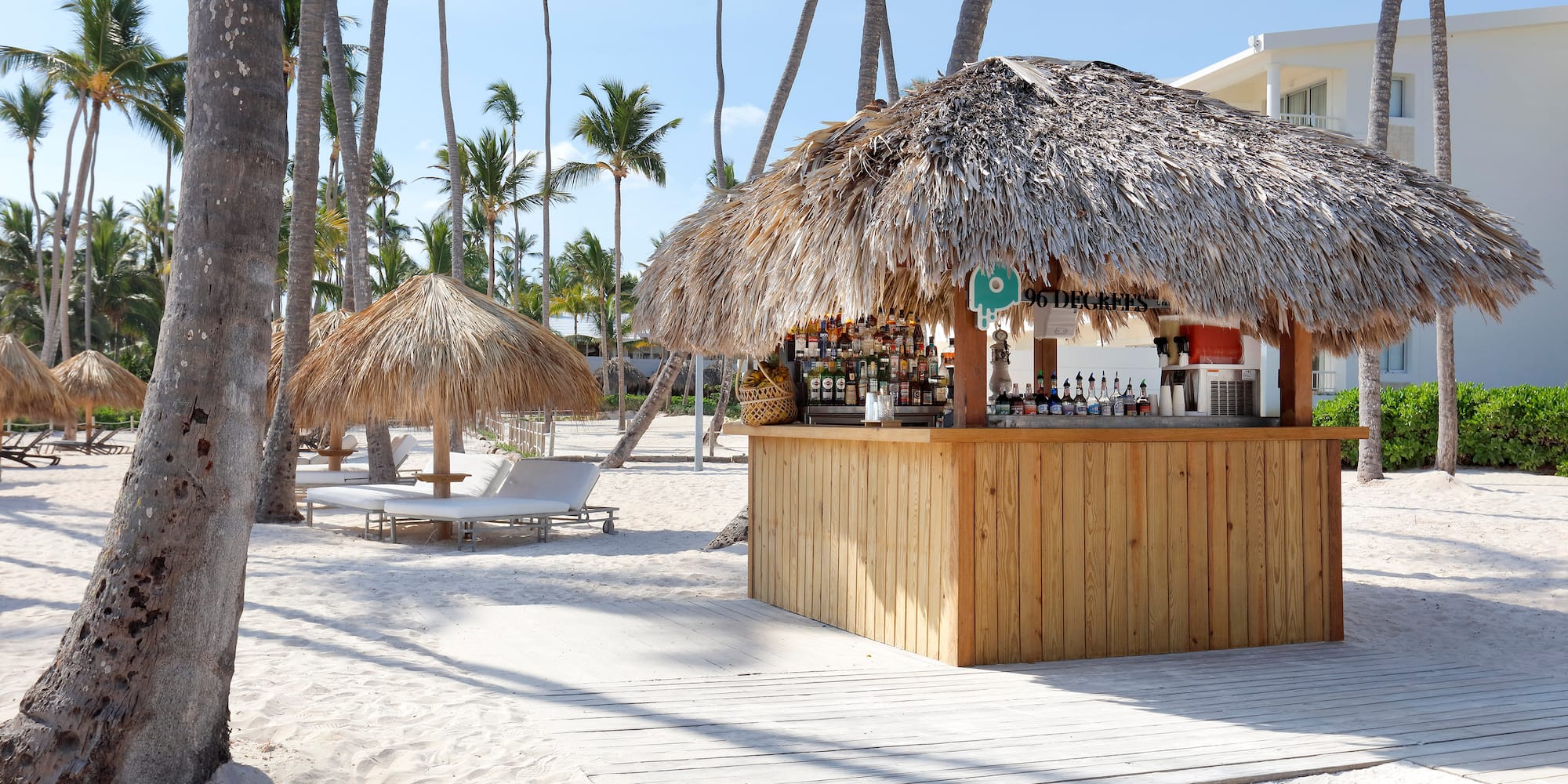 a bar on a beach