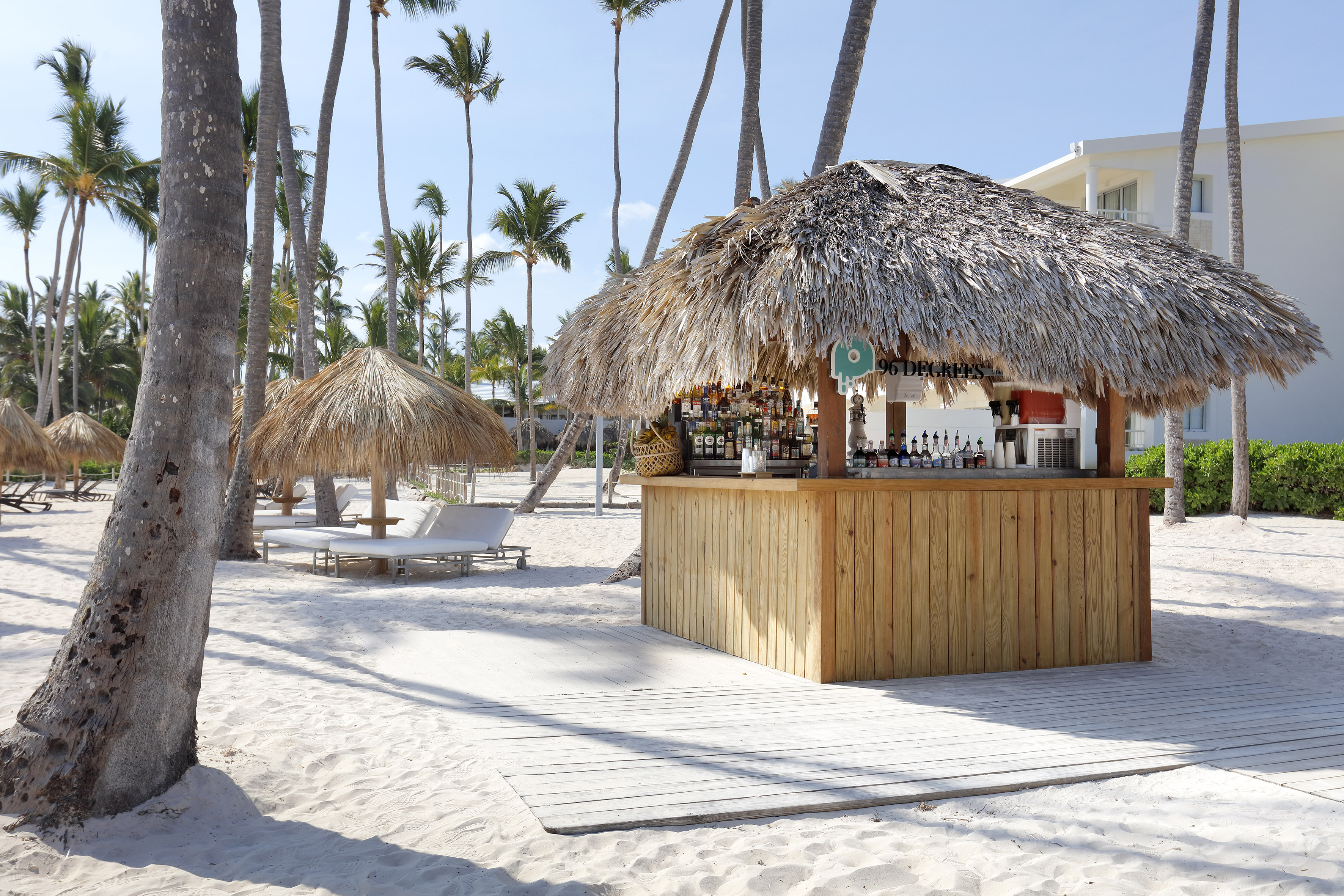 a bar on a beach
