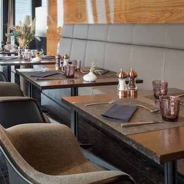 a table set up for a meal