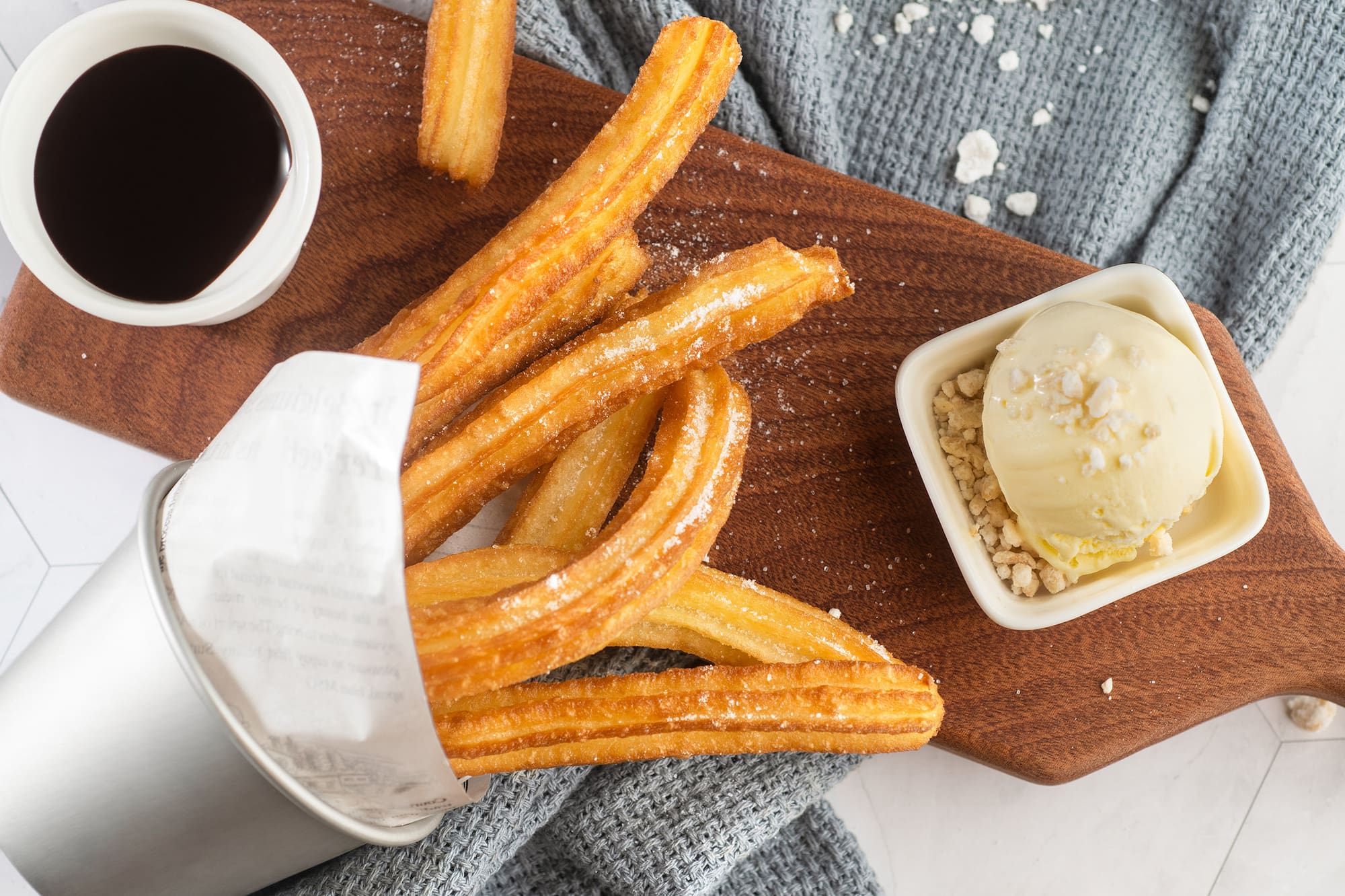food on a cutting board
