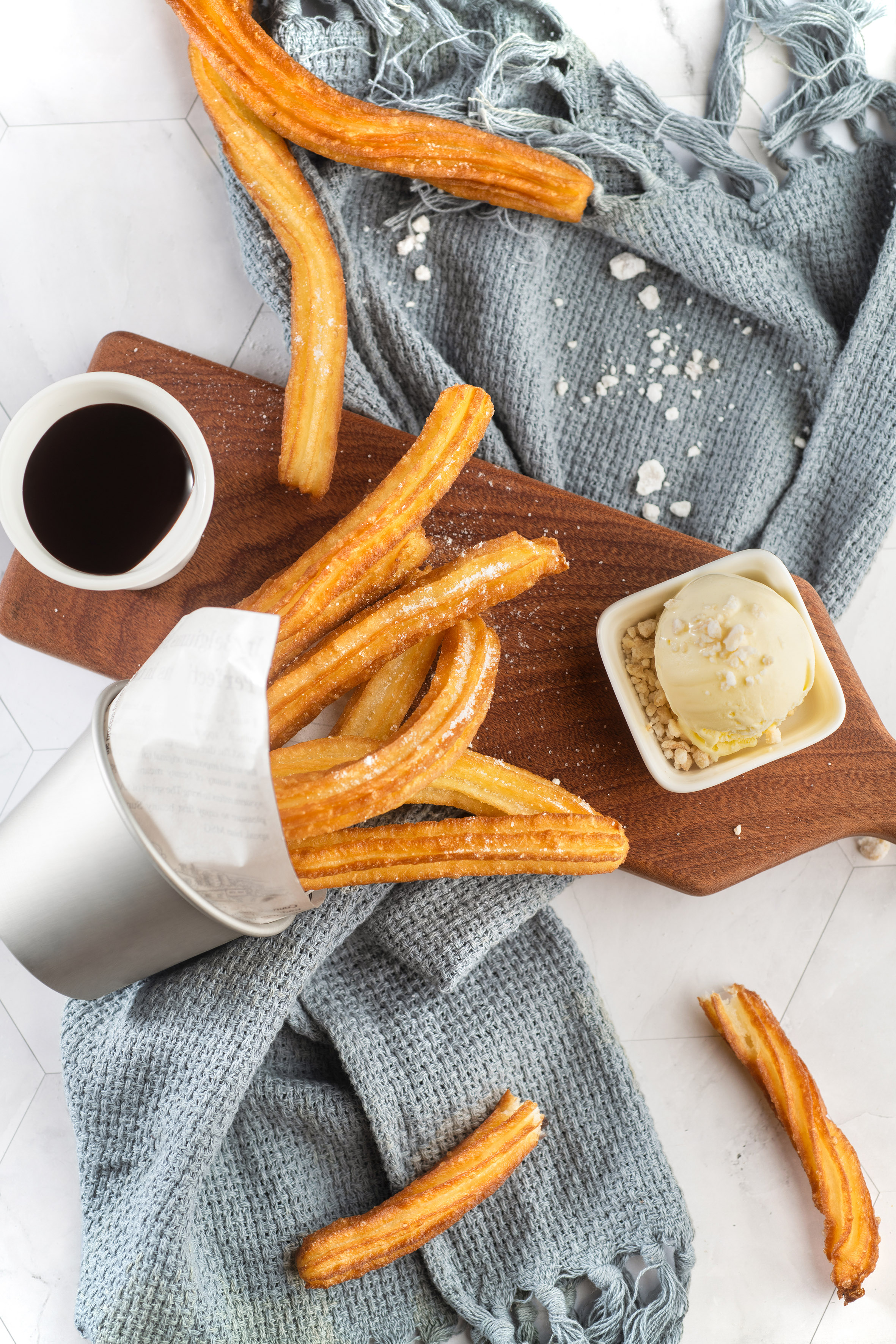 food on a cutting board