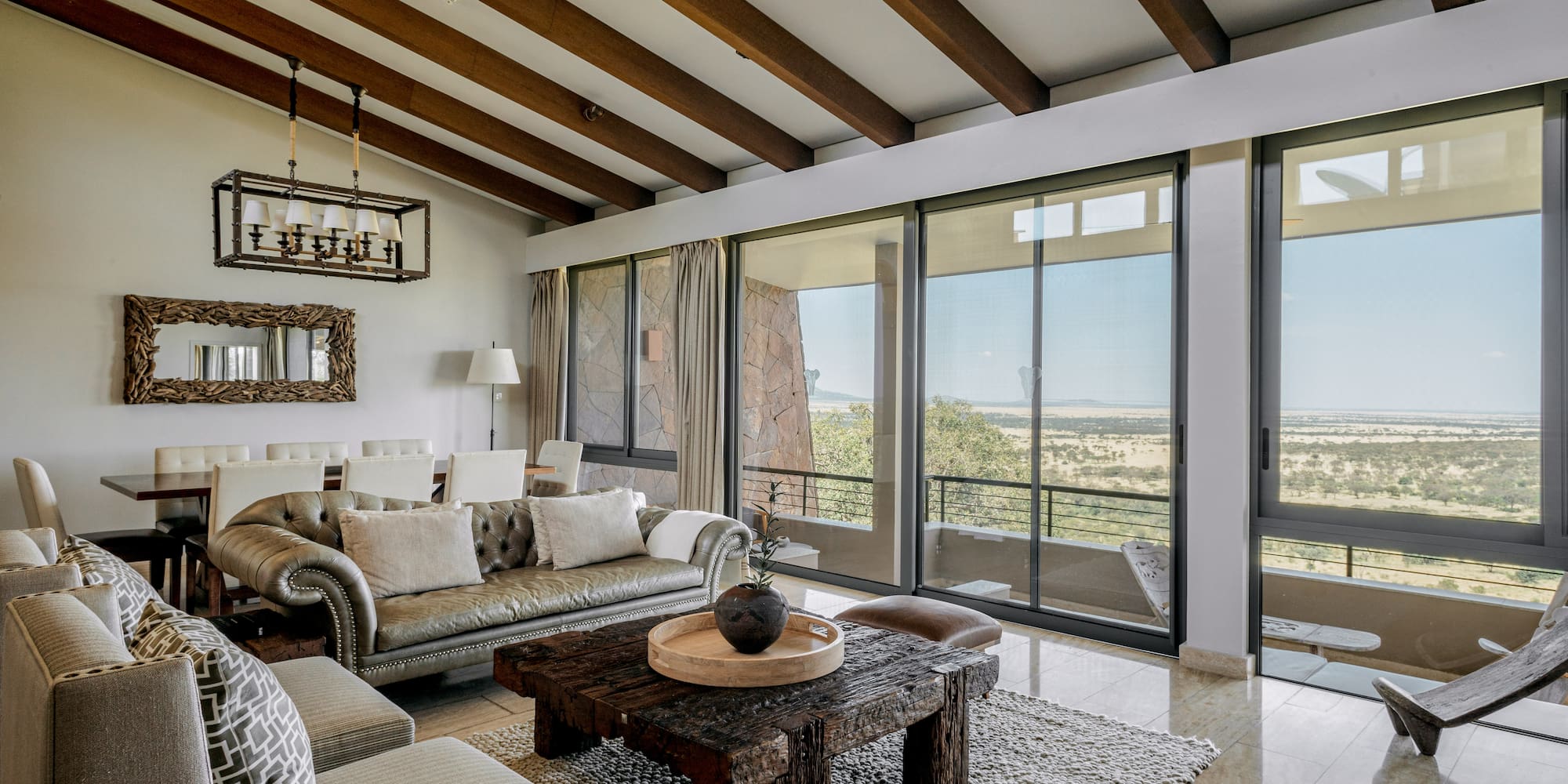 a living room with a couch and a coffee table