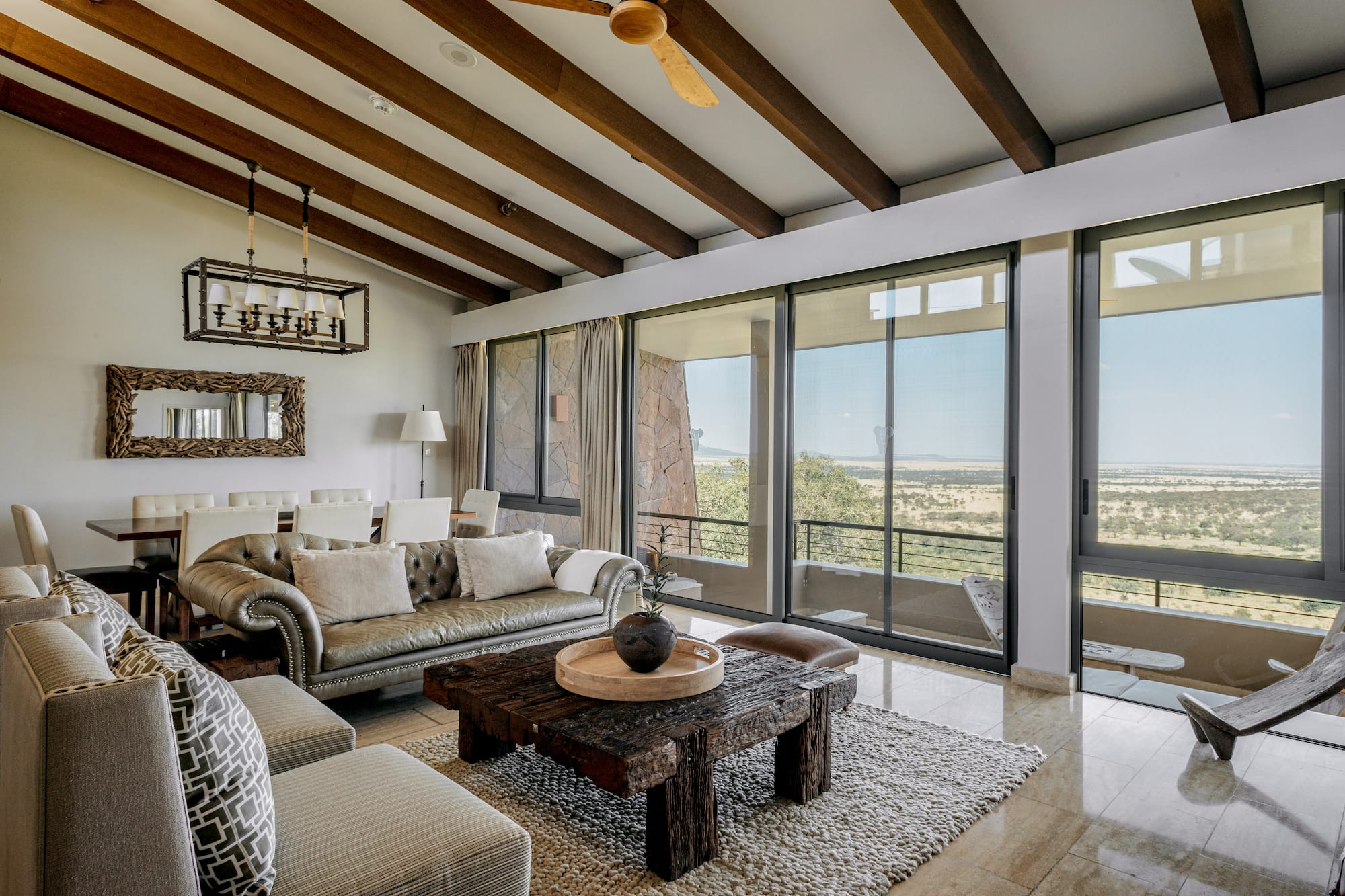 a living room with a couch and a coffee table