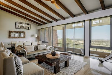 a living room with a couch and a coffee table