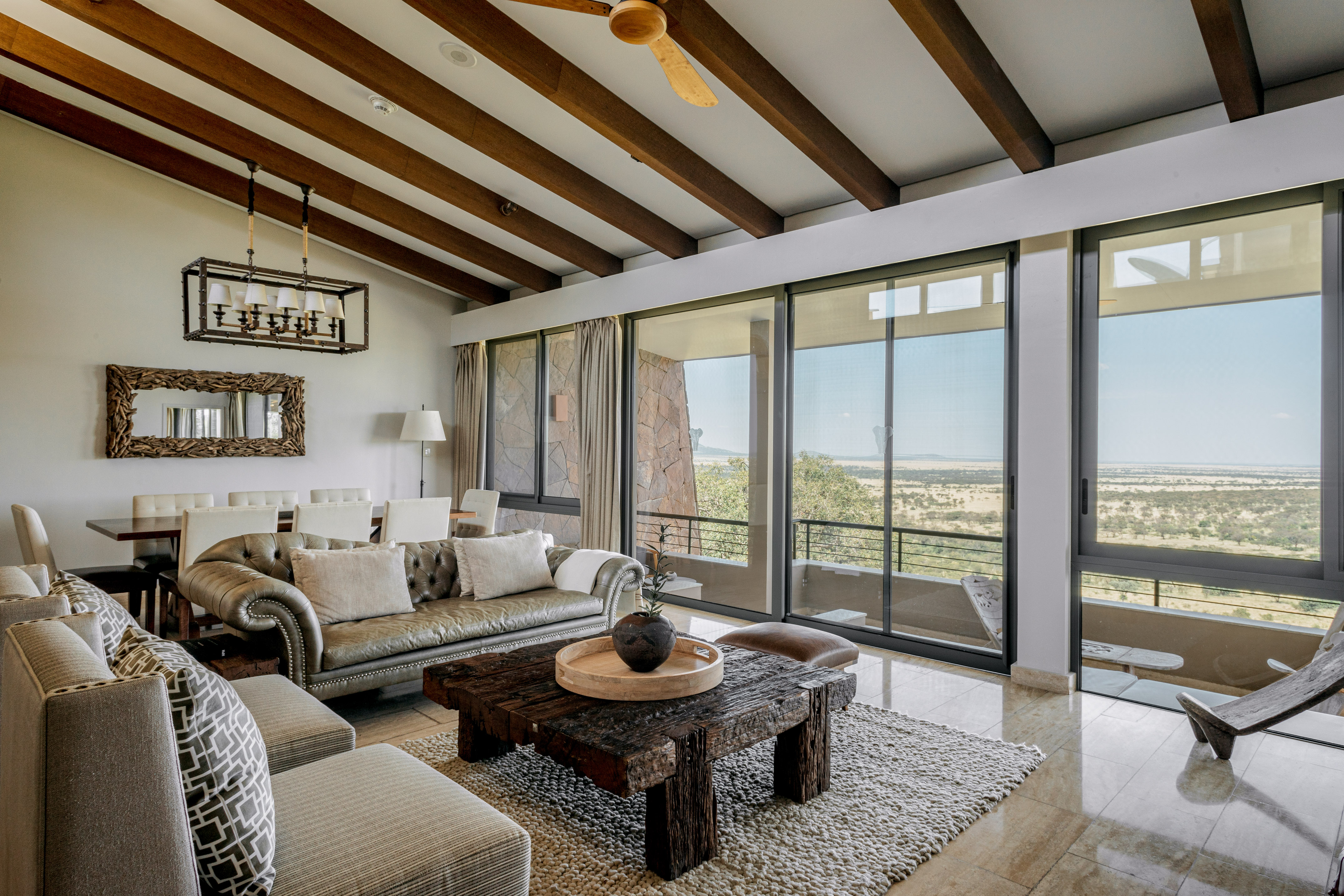 a living room with a couch and a coffee table