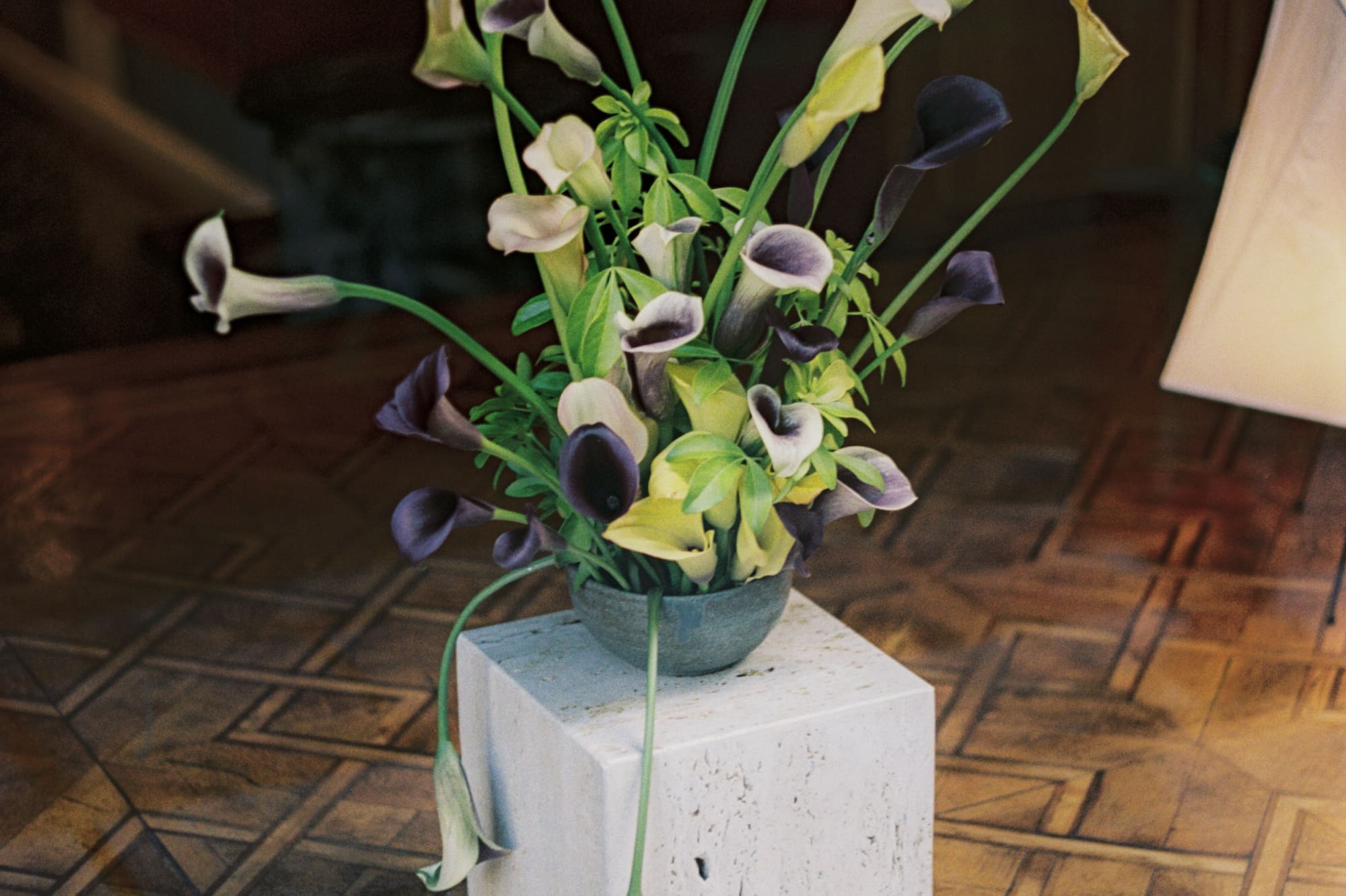 a vase of flowers on a table