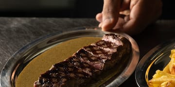 a plate of food on a table