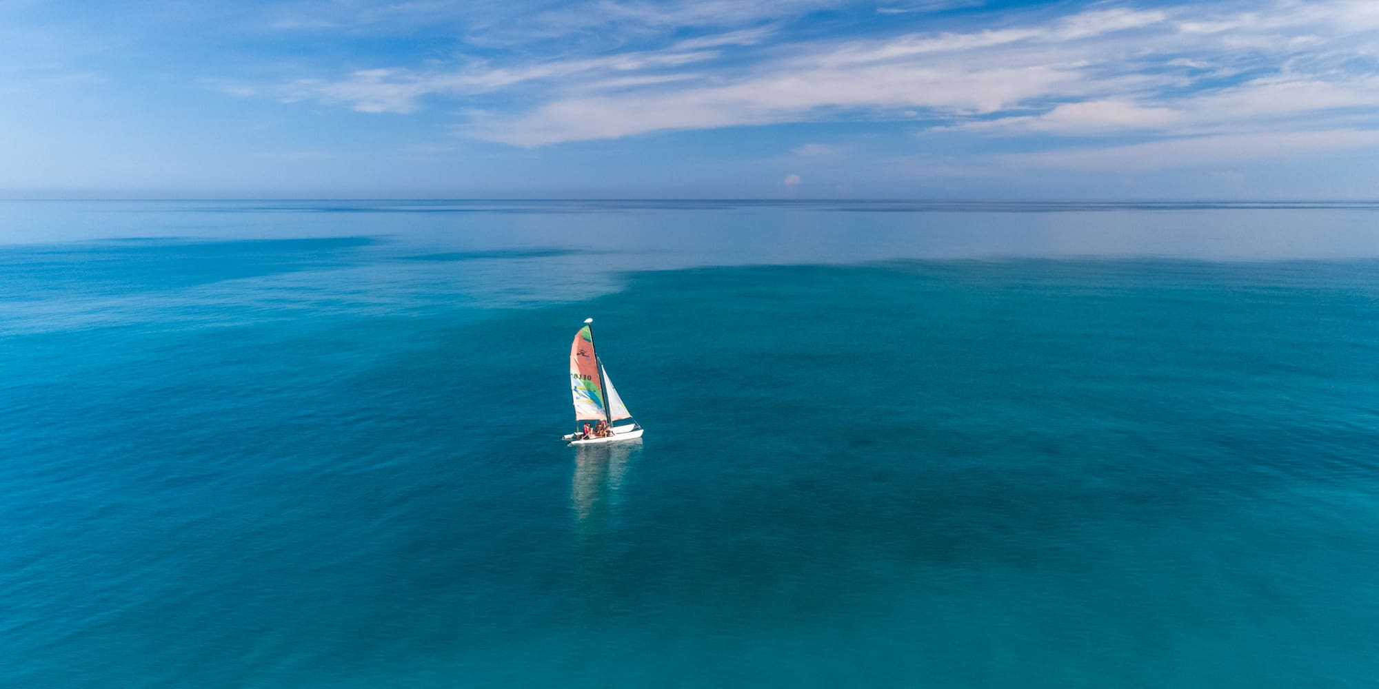 a sailboat in the ocean