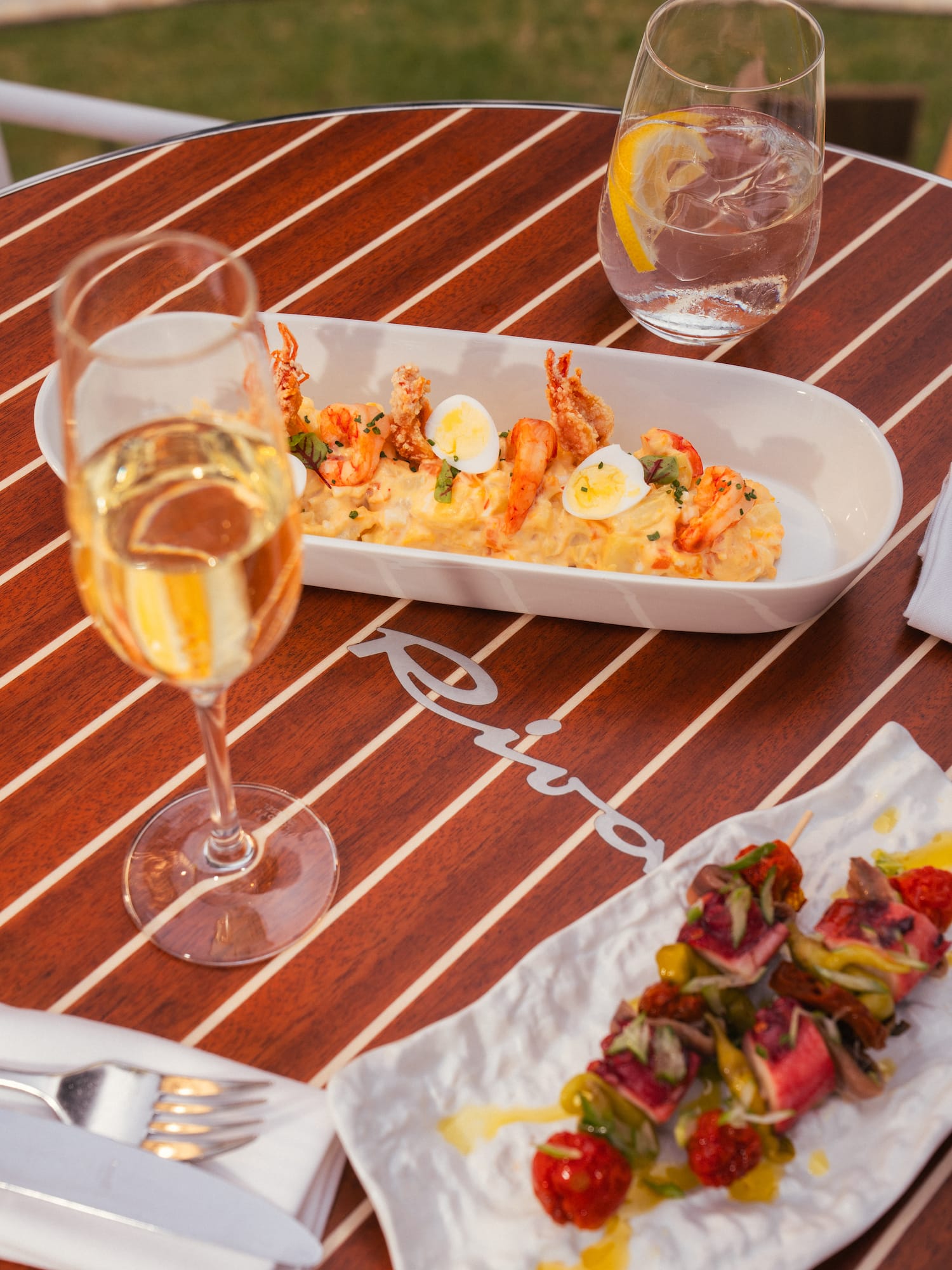 a plate of food on a table