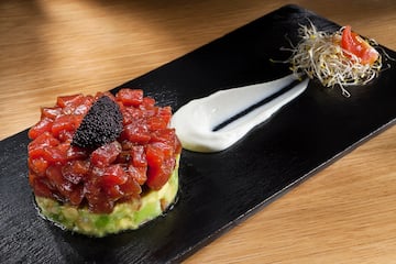 a plate of food on a table