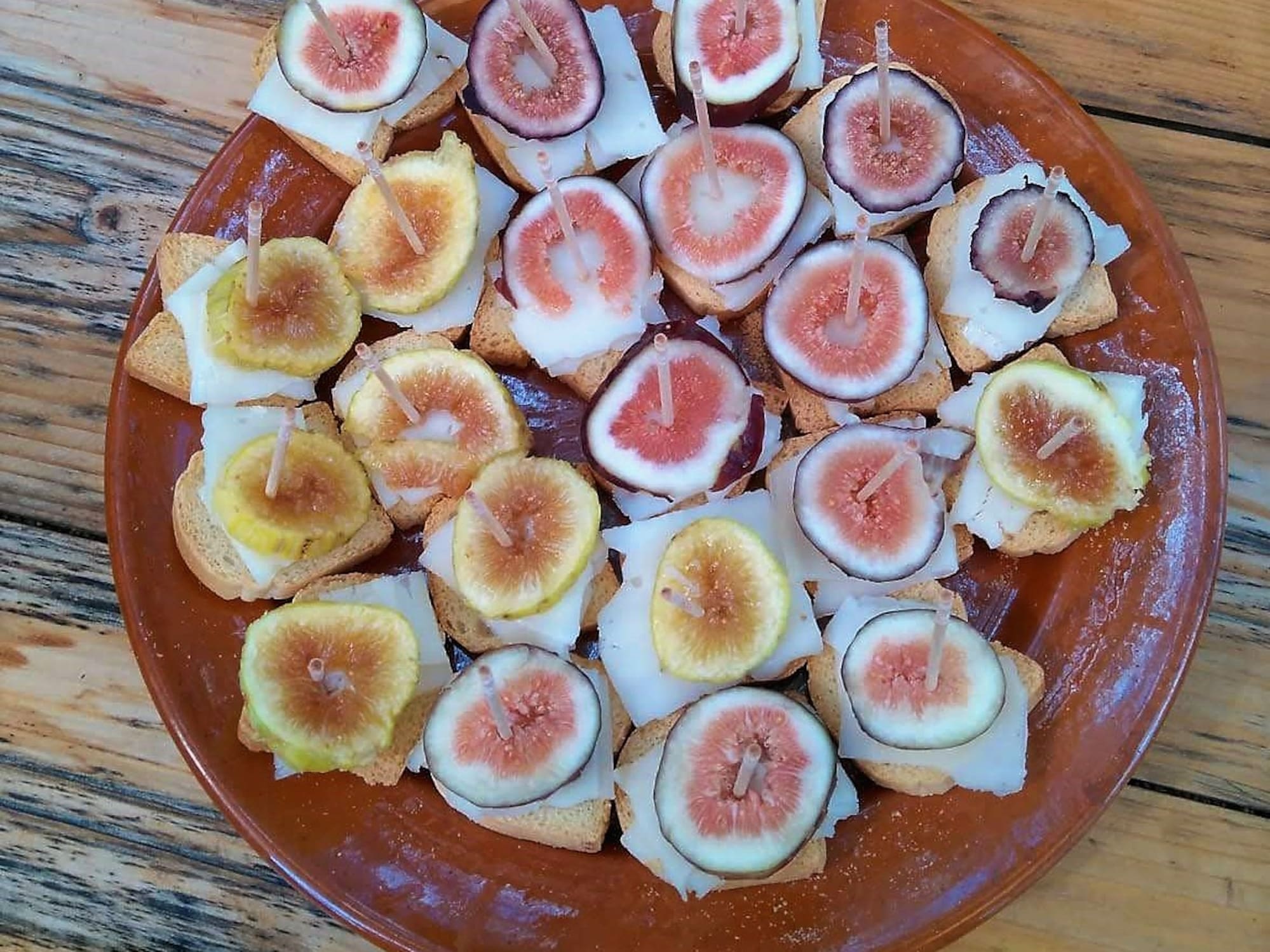 a plate of food on a table