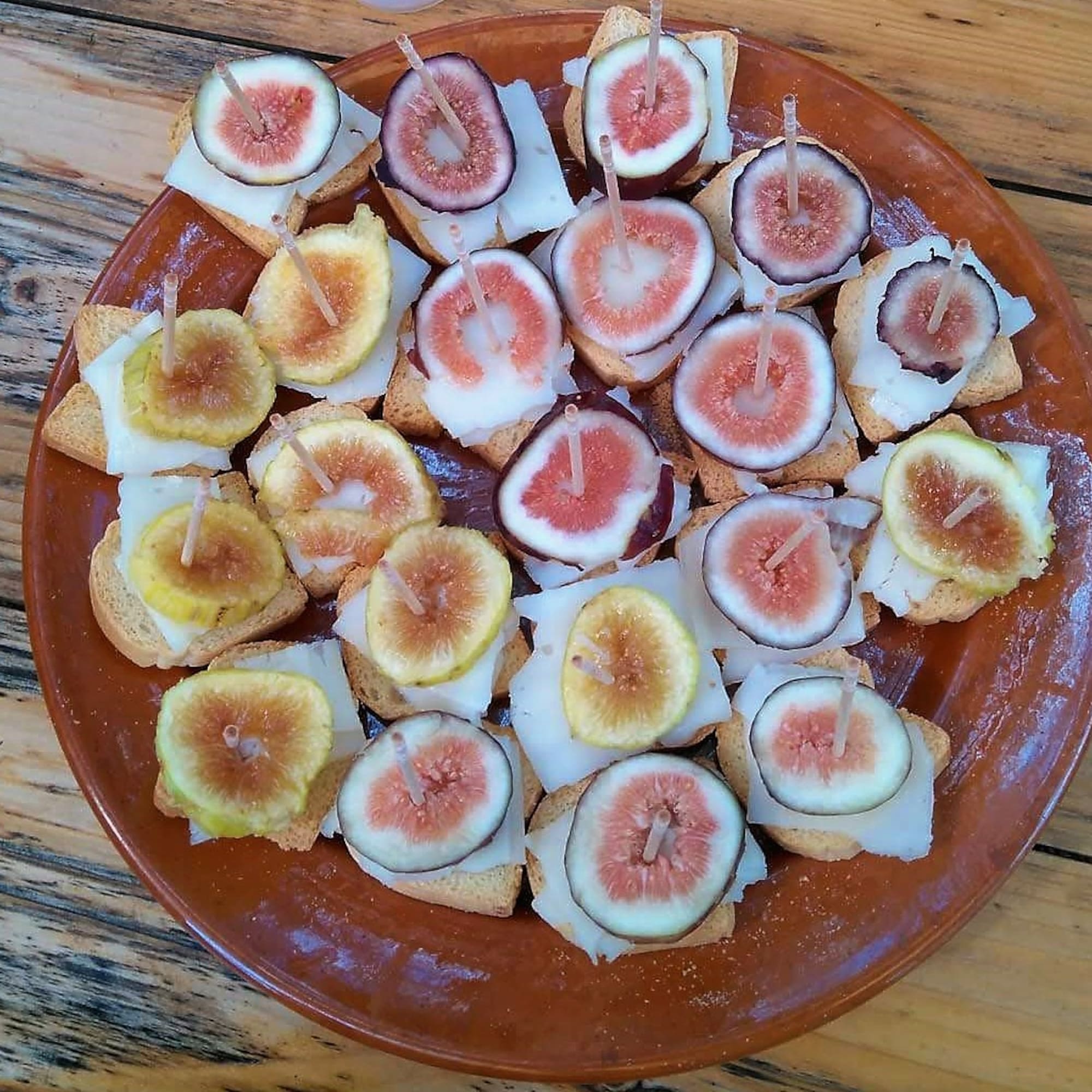 a plate of food on a table