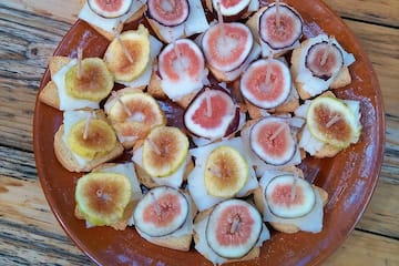 a plate of food on a table