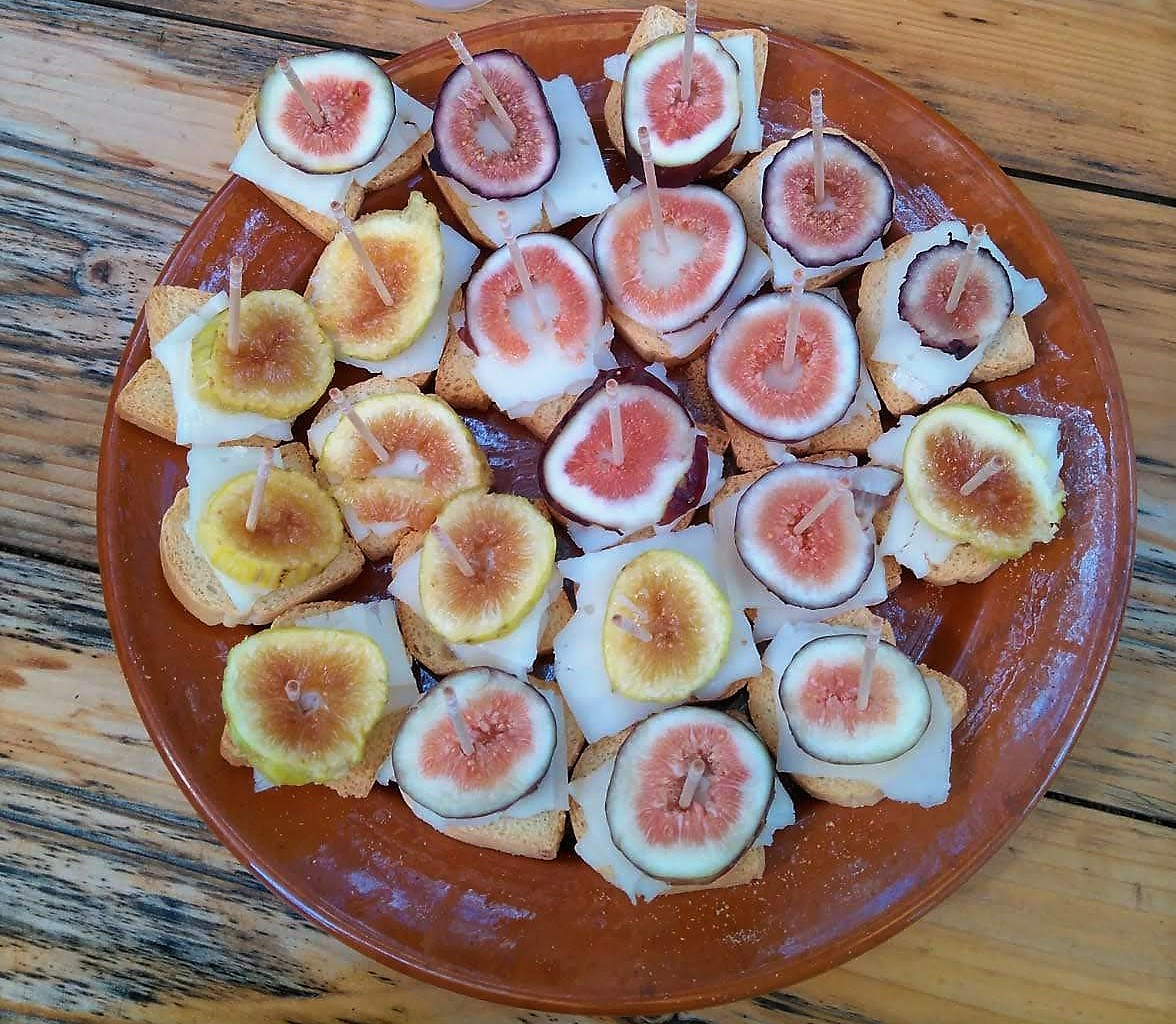 a plate of food on a table