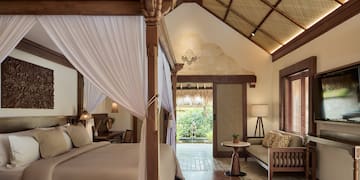 a room with a bed and a couch