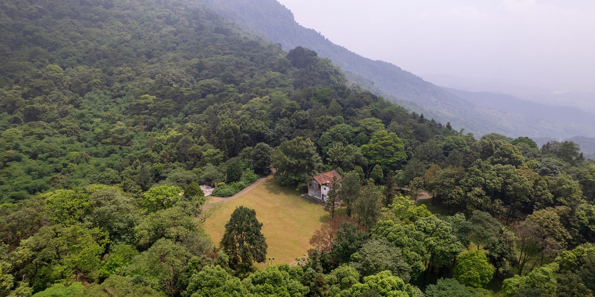 a house surrounded by trees