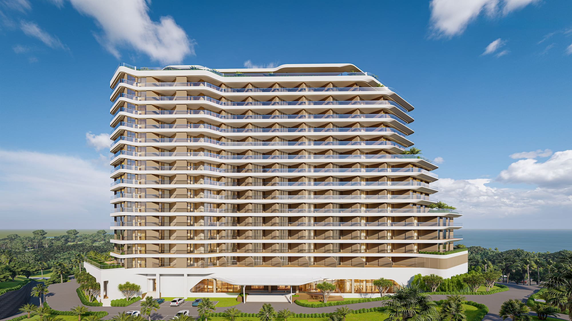 a large building with many windows