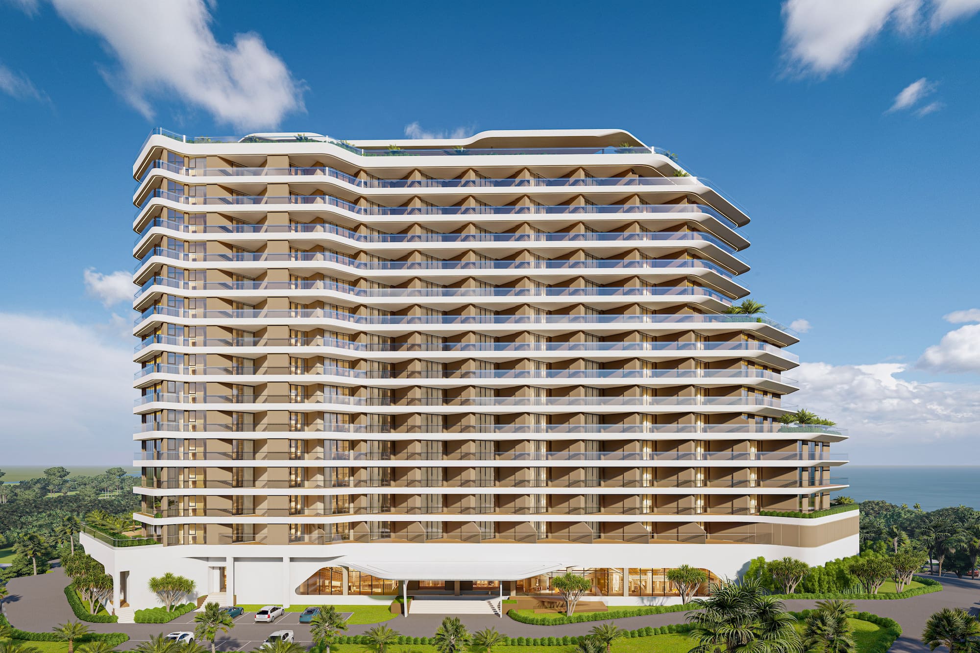 a large building with many windows