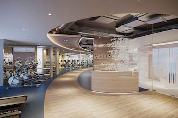 a gym with exercise equipment