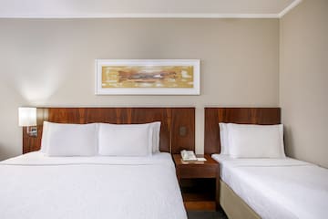 a room with two beds