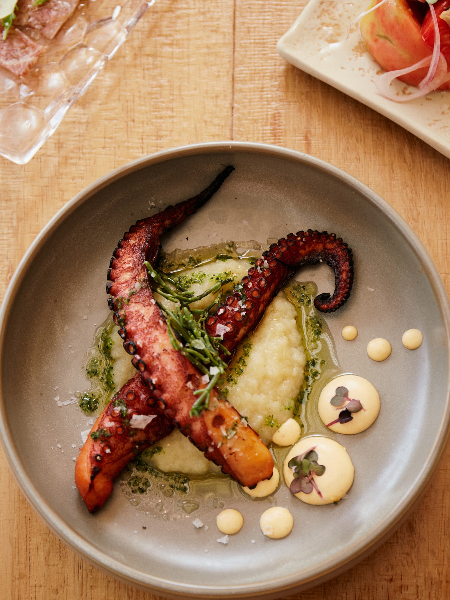 a plate of food on a table