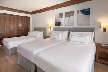 a room with two beds