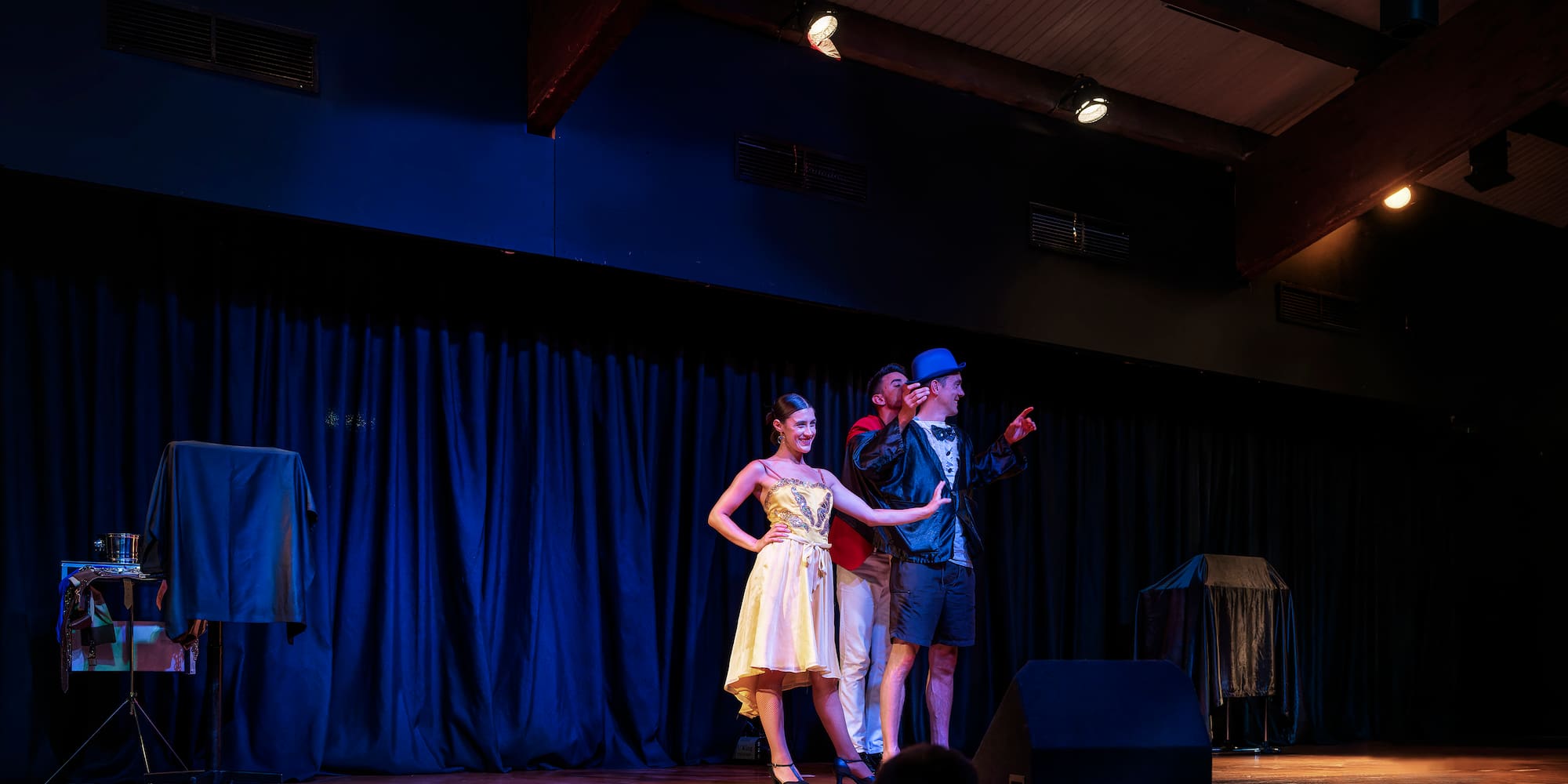 a group of people on a stage