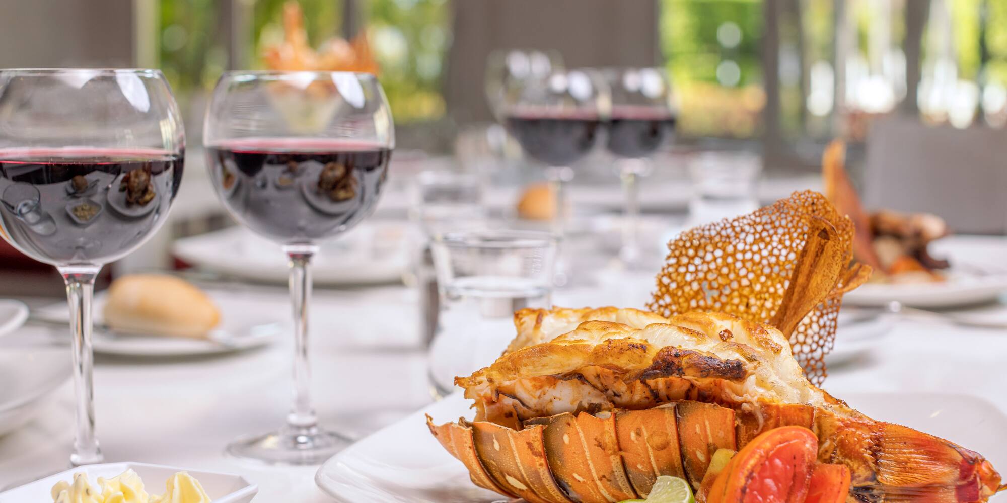 a plate of food on a table