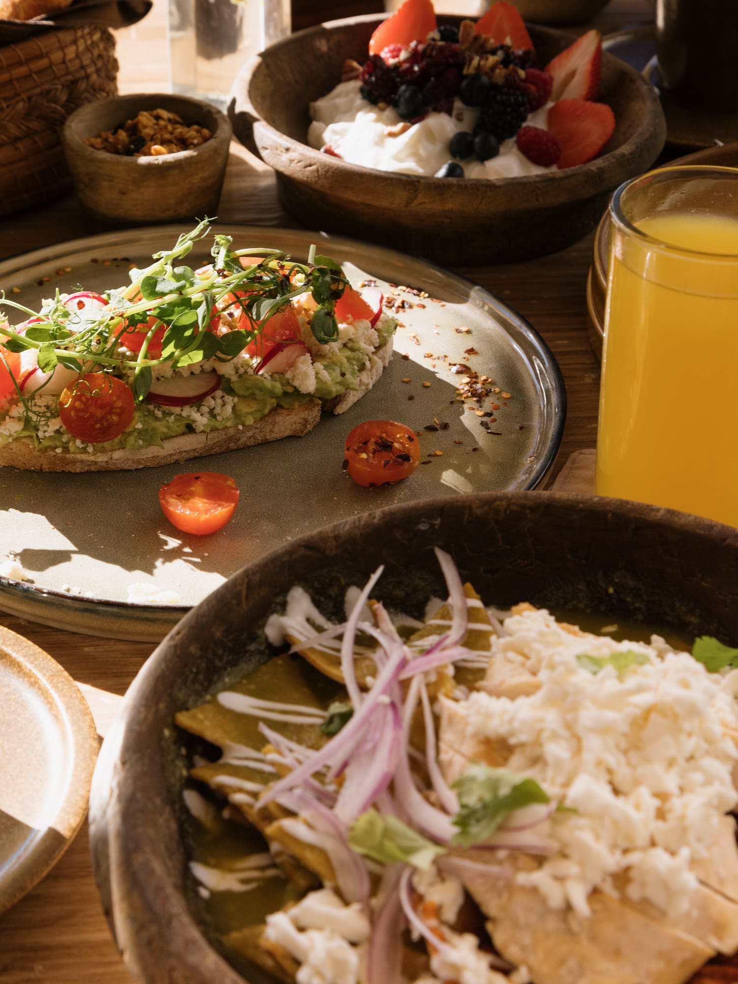 a plate of food on a table